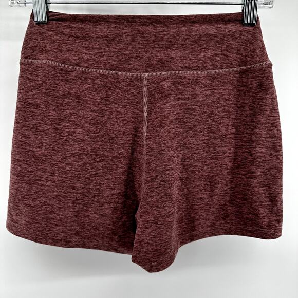 Outdoor Voices CloudKnit 3" Short Pull On Stretch Side Slit Marled Yoga Pink XXS - Picture 6 of 6